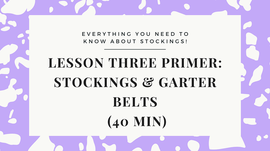 Stocking Peel Primer - Everything you need to know about garter belts & stocking types! product image (1)