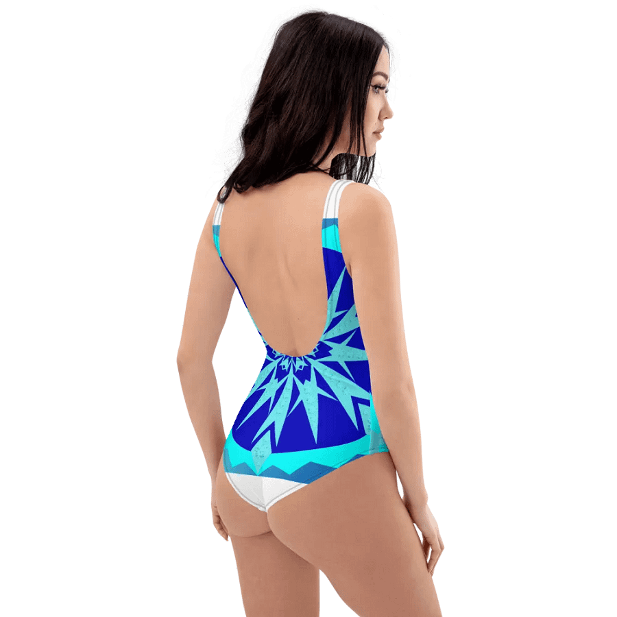 snowflake All-Over Print One-Piece Swimsuit product image (6)