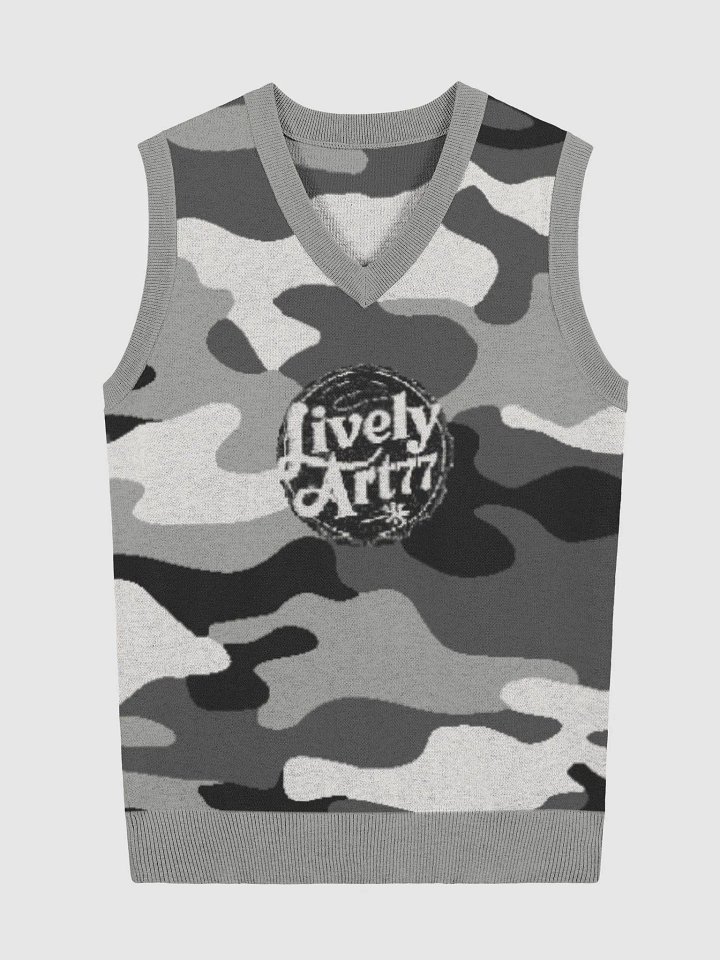 Urban Camo Knitted V-Neck Vest product image (2)