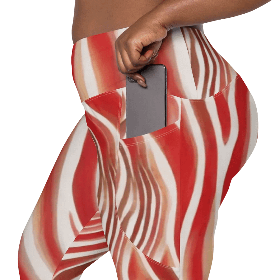 Funky Cherry Swirls Liquid Tie-Dye Women's Leggings product image (5)