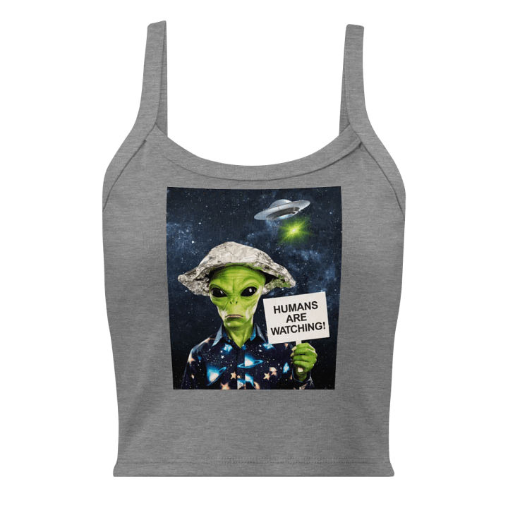 Alien Alert Micro-Rib Tank Top Bella+Canvas (Women]s) product image (3)