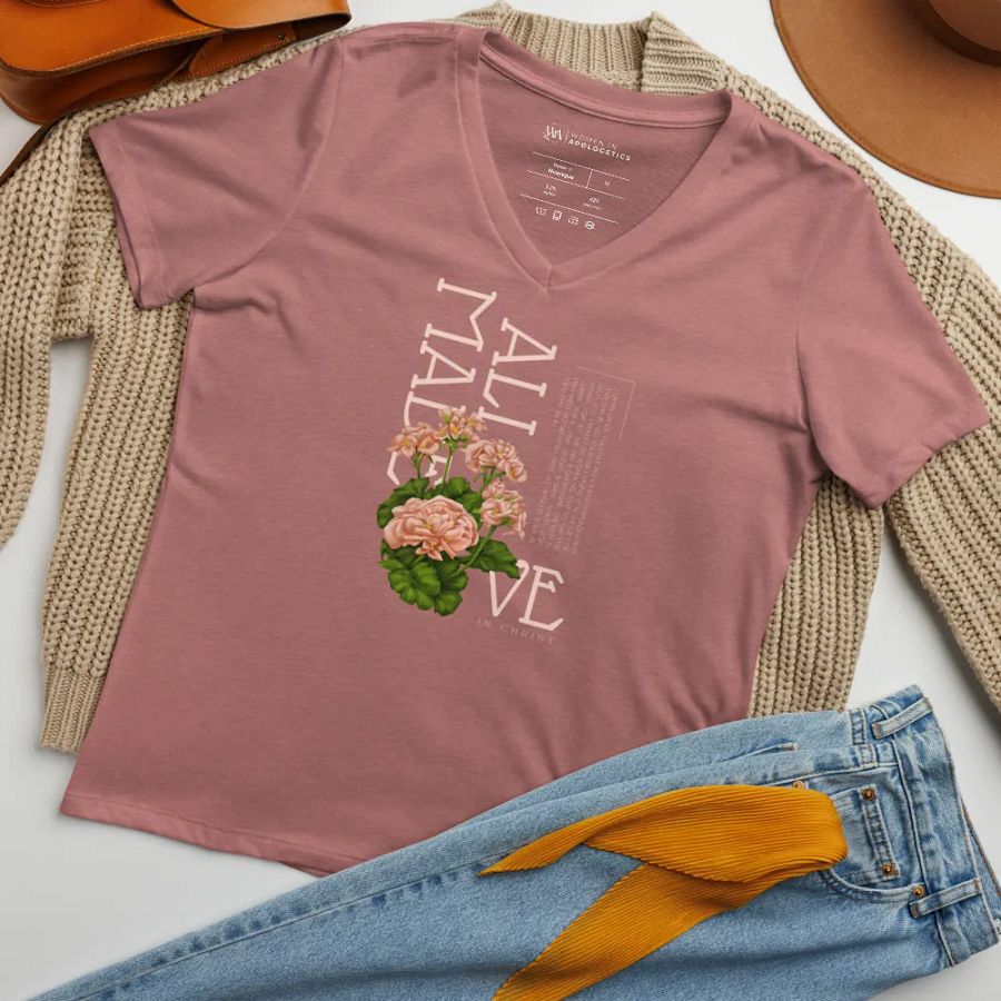 Made Alive in Christ V-Neck T-Shirt product image (5)