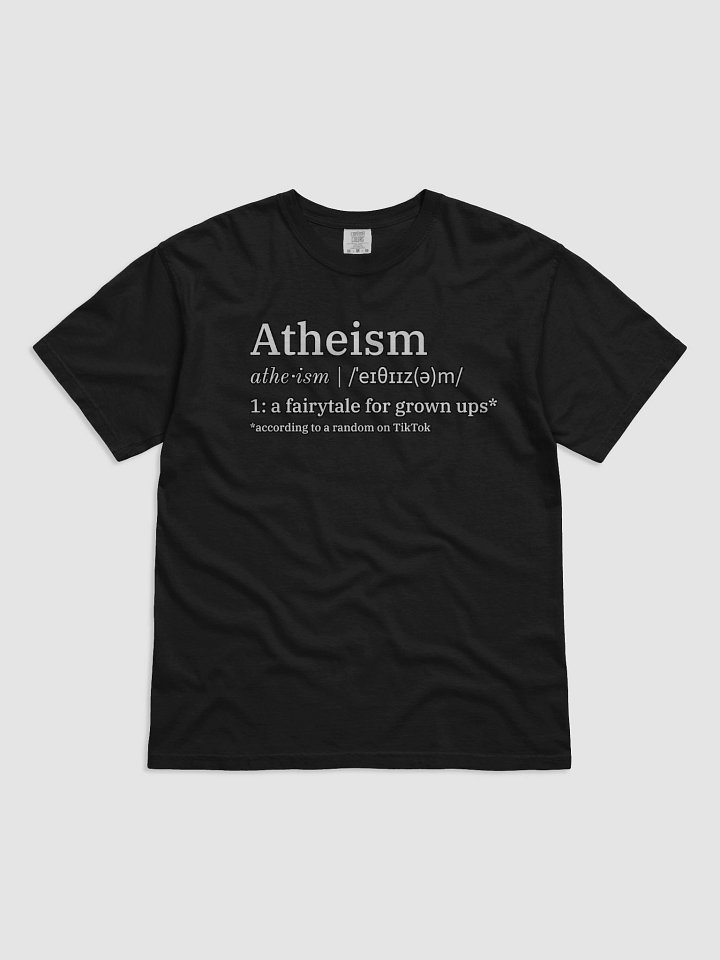 The Atheist Shirt in Black product image (1)