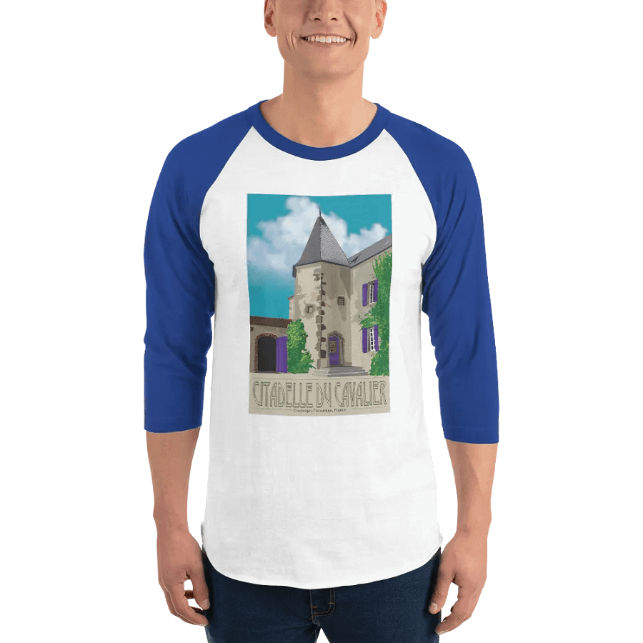 Raglan T-Shirt with Château Illustration product image (104)