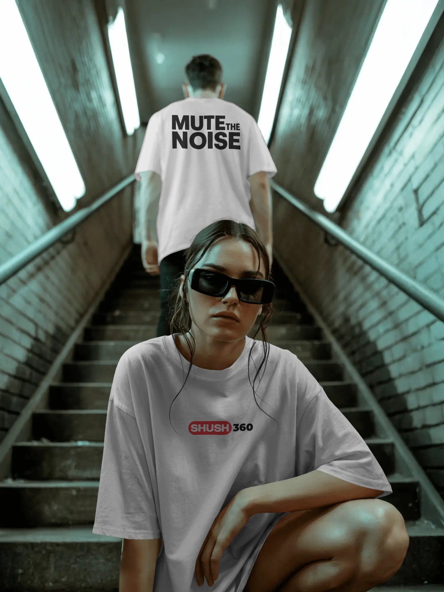SHUSH360 — Signature Tee White product image (4)