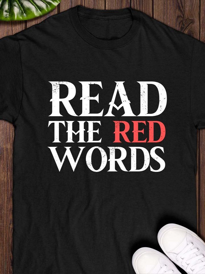 Read the Red Words T-Shirt product image (1)