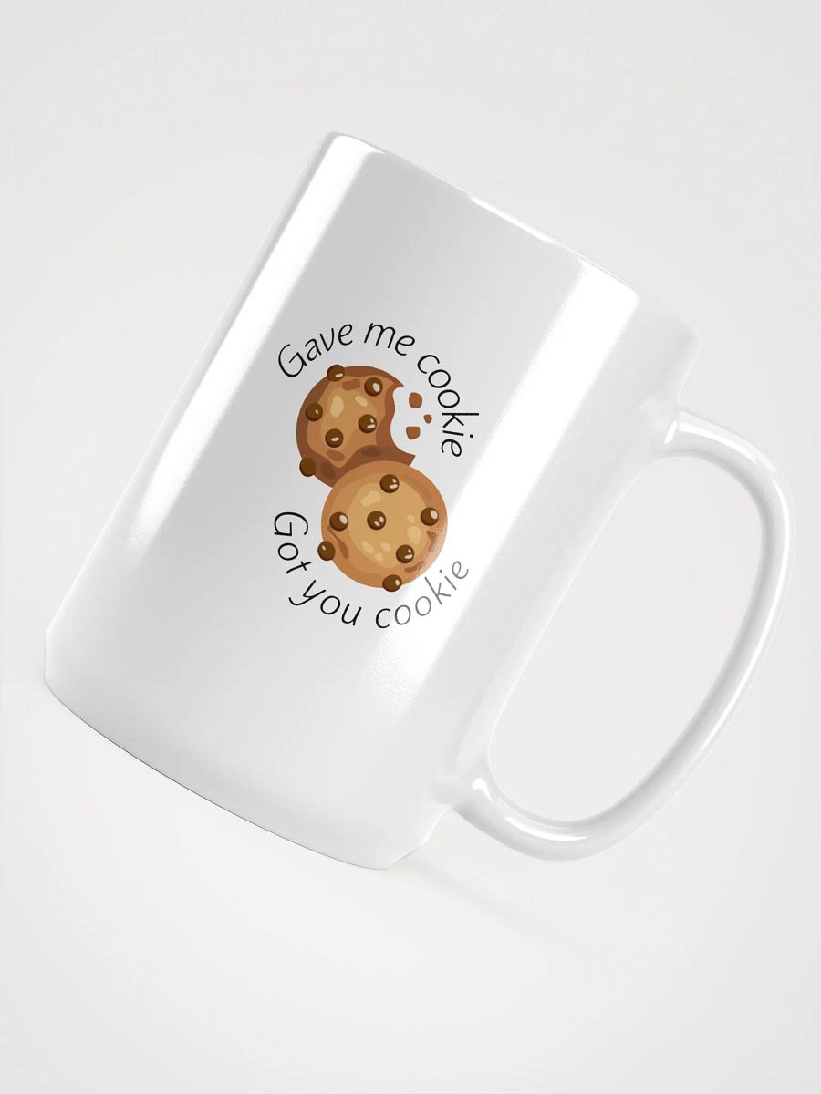 New Girl Nick & Schmidt Mug – White Glossy “Gave Me Cookie” TV Comedy Cup product image (4)