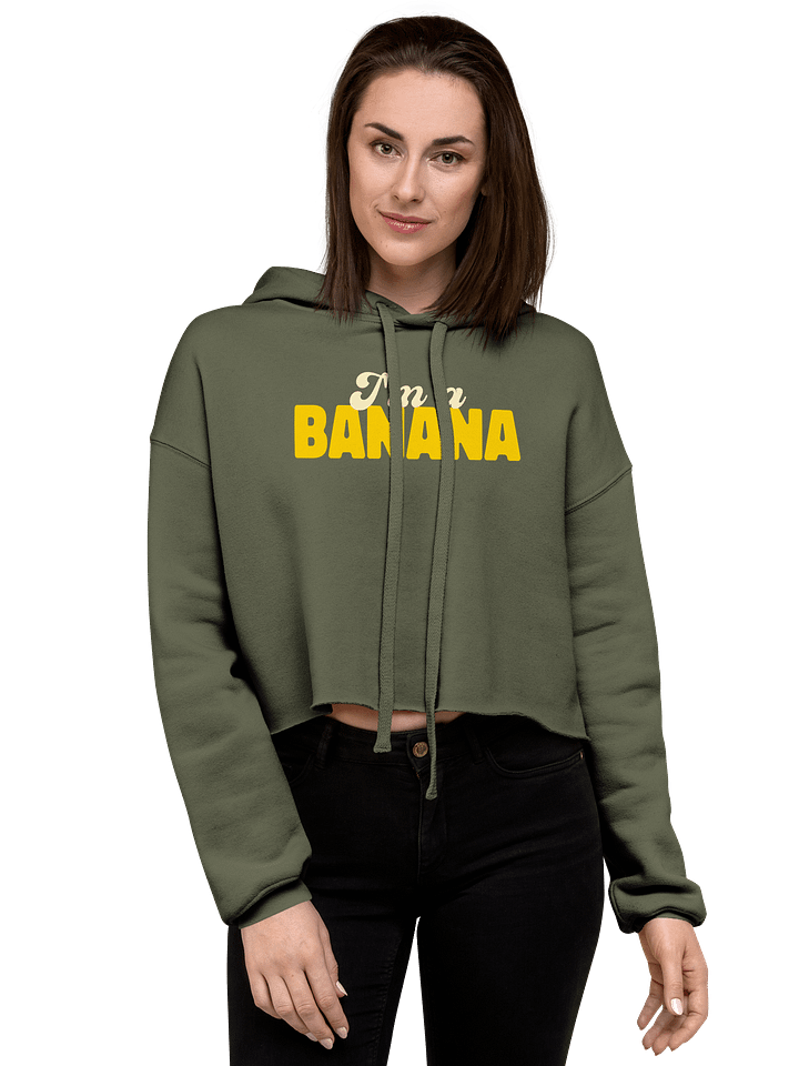 I'm a Banana fleece crop hoodie product image (1)