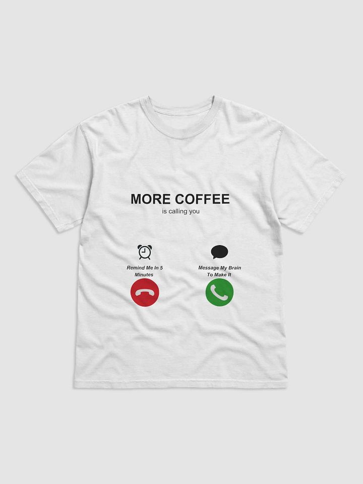 MORE COFFEE T-SHIRT (BLACK) product image (97)