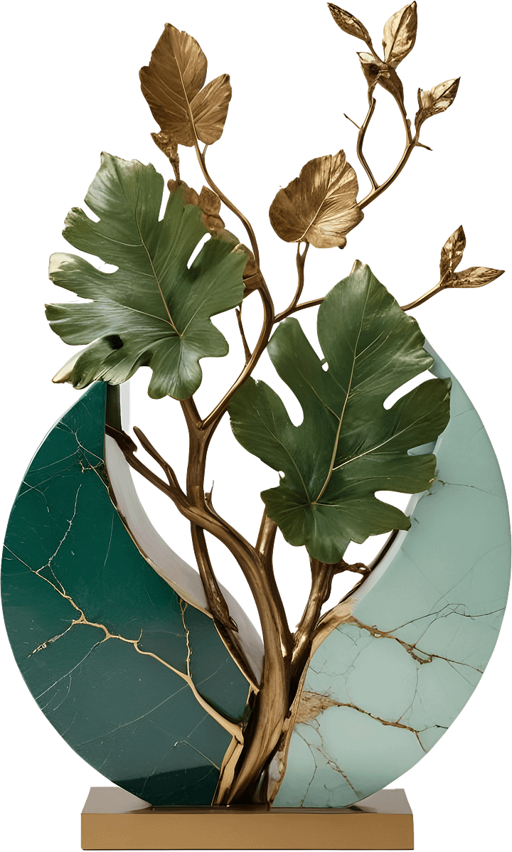 Kintsugi Serenity – Sculpture Design PNG product image (1)