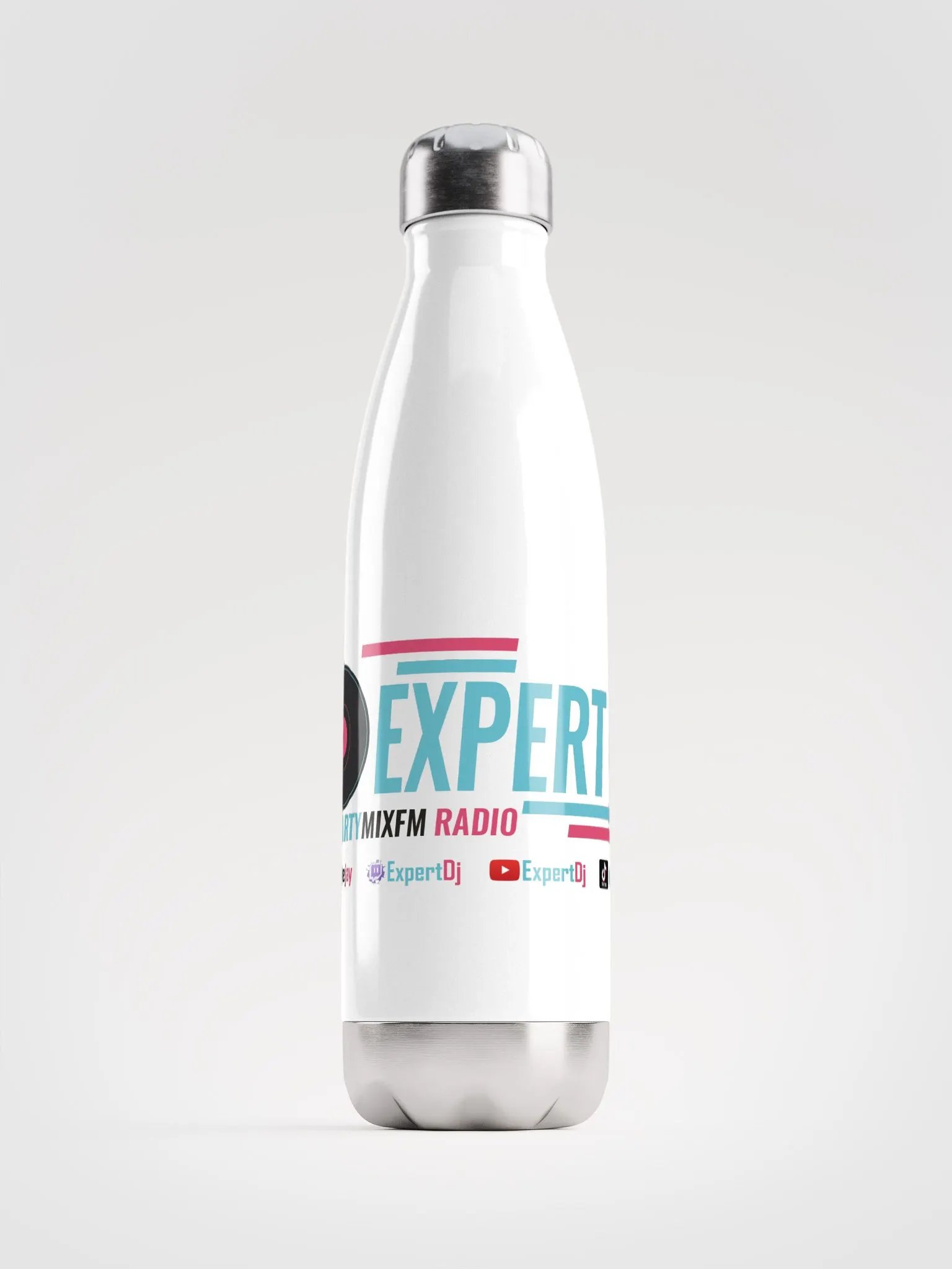 Stainless Steel Water Bottle EQ White product image (1)