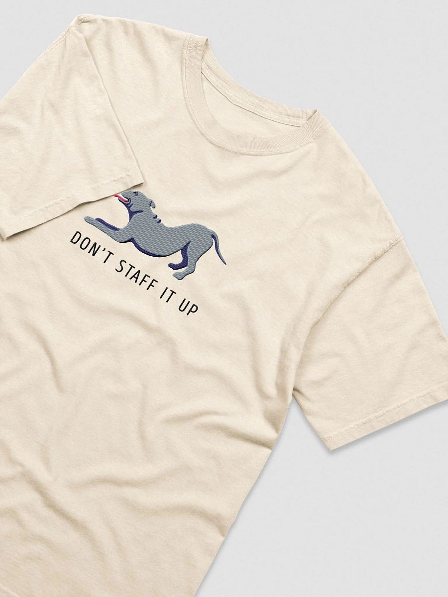 Don't Staff It Up T-Shirt(Embroidered) of a Staffordshire Terrier(Blue) product image (5)