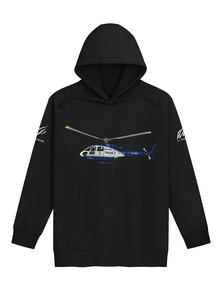 AS-350 Ecureuil Police Helicopter Hoodie 1 product image (1)