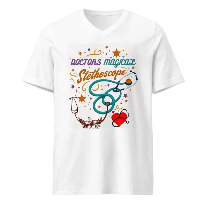 Stylish doctors Magical Stethoscope v-neck tee product image (5)