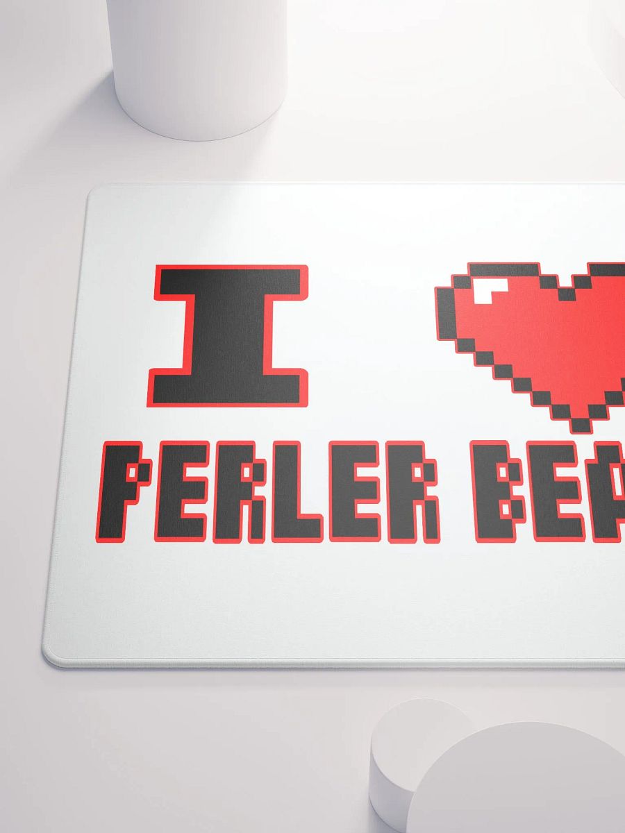 I Heart Perler Bead 2 Mouse Pad product image (7)
