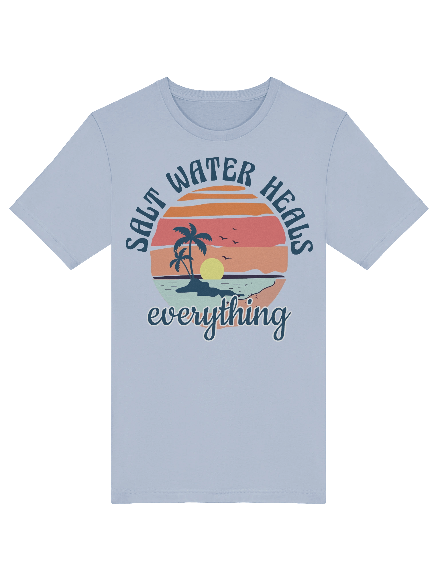 Salt Water Heals Everything Sunset Serenity T-Shirt product image (44)
