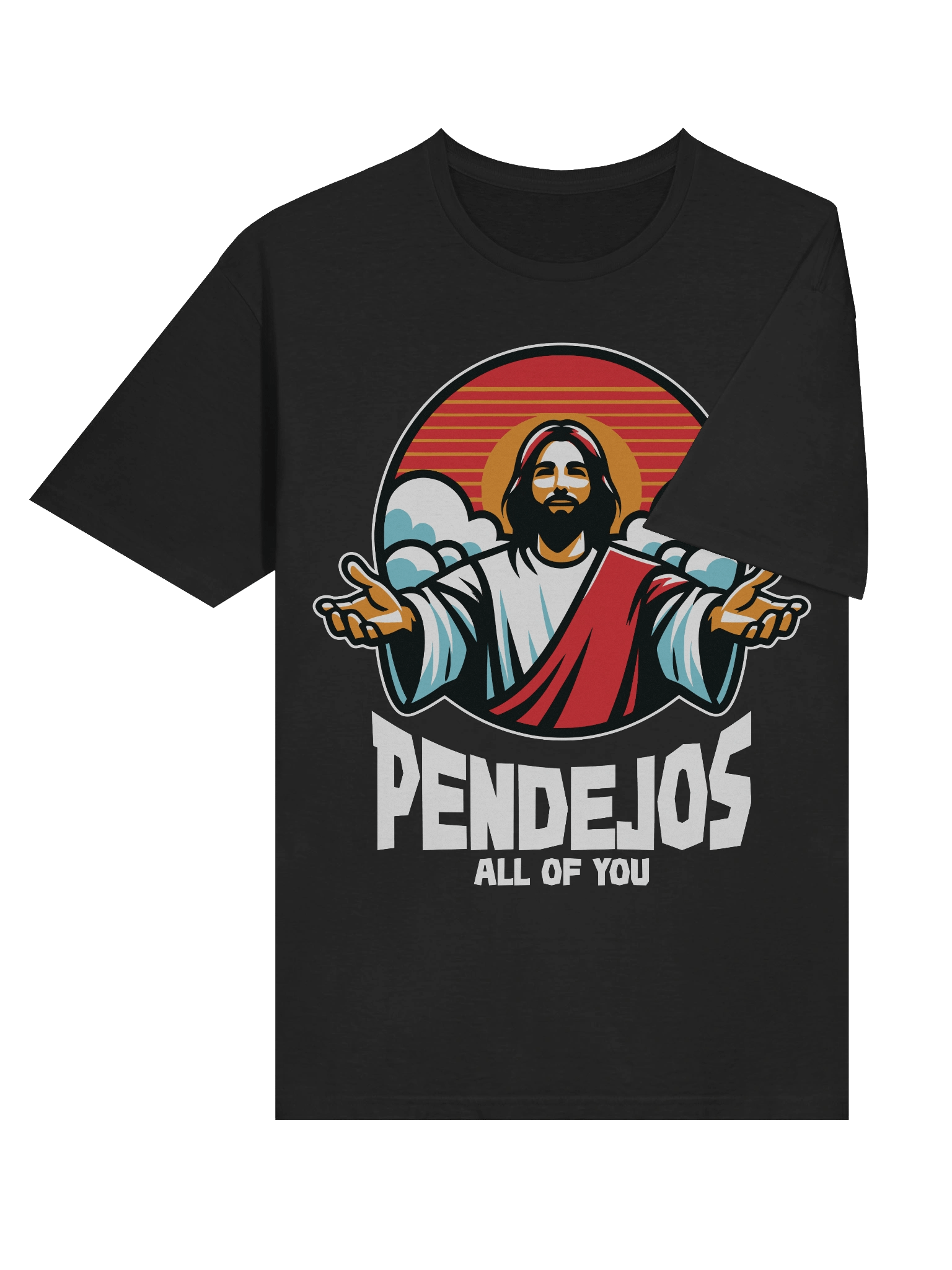 Meme – Pendejos All of You – Jesus Blessing – Gildan Softstyle T-Shirt product image (4)