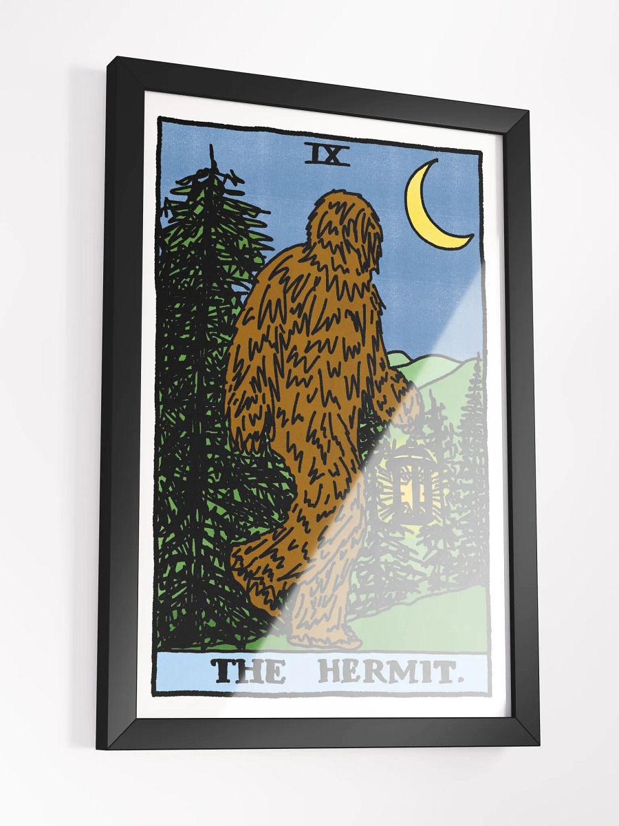 Bigfoot Hermit Tarot Card Framed Print product image (3)