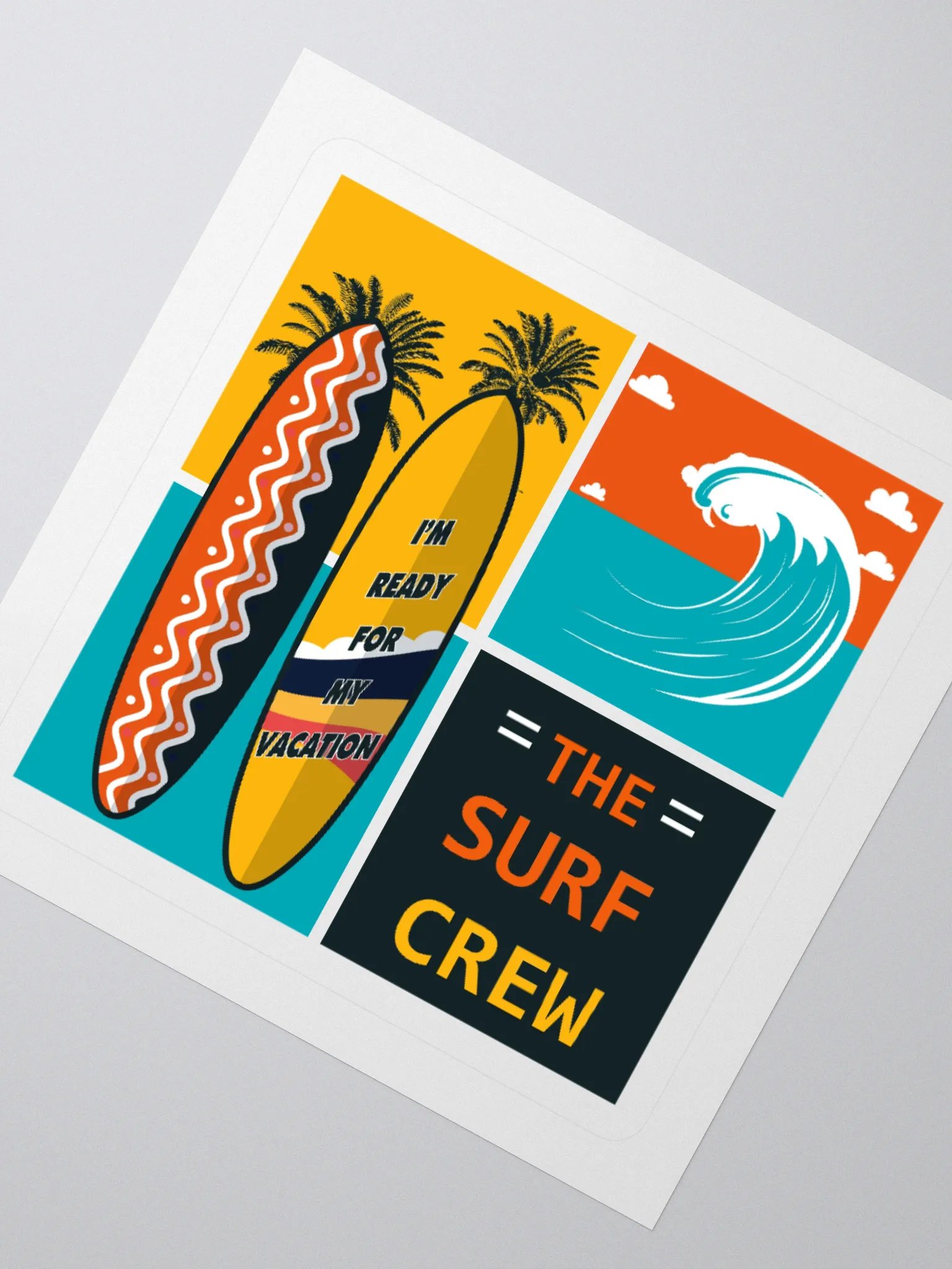 The Surf Crew Kiss Cut Stickers product image (8)