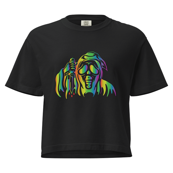 Rainbow Ghost - Ladies Crop product image (1)