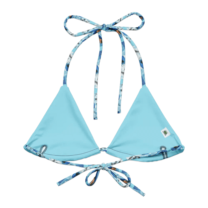 Sea style Dalmacija summer (photoshop by Dina R.) - Recycled Padded String Bikini Top product image (1)