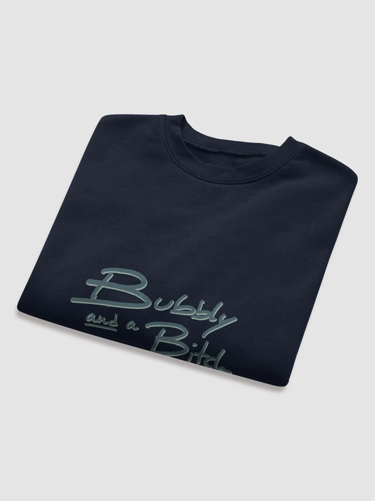 Bubbly and a B*tch (fir shadow design) women's fleece crop sweatshirt product image (24)
