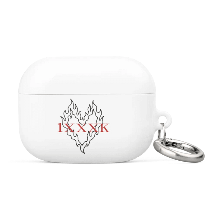 Fiery Black Heart Airpod Case product image (1)