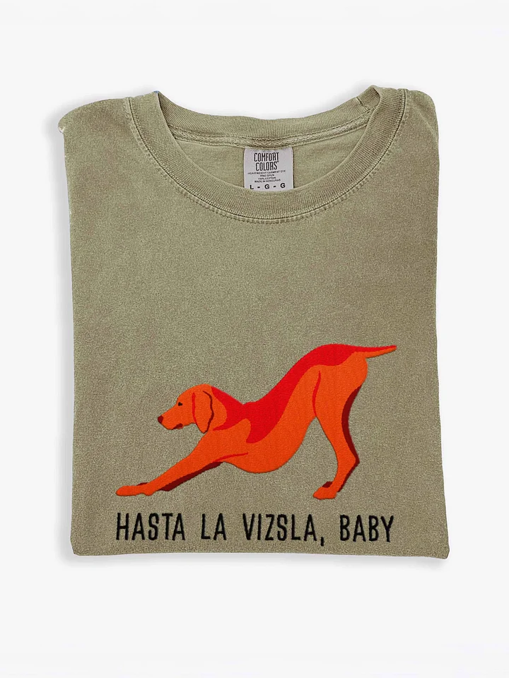 Hasta La Vizsla, Baby T-Shirt(Embroidered) of a Vizsla(Docked Tail) product image (1)