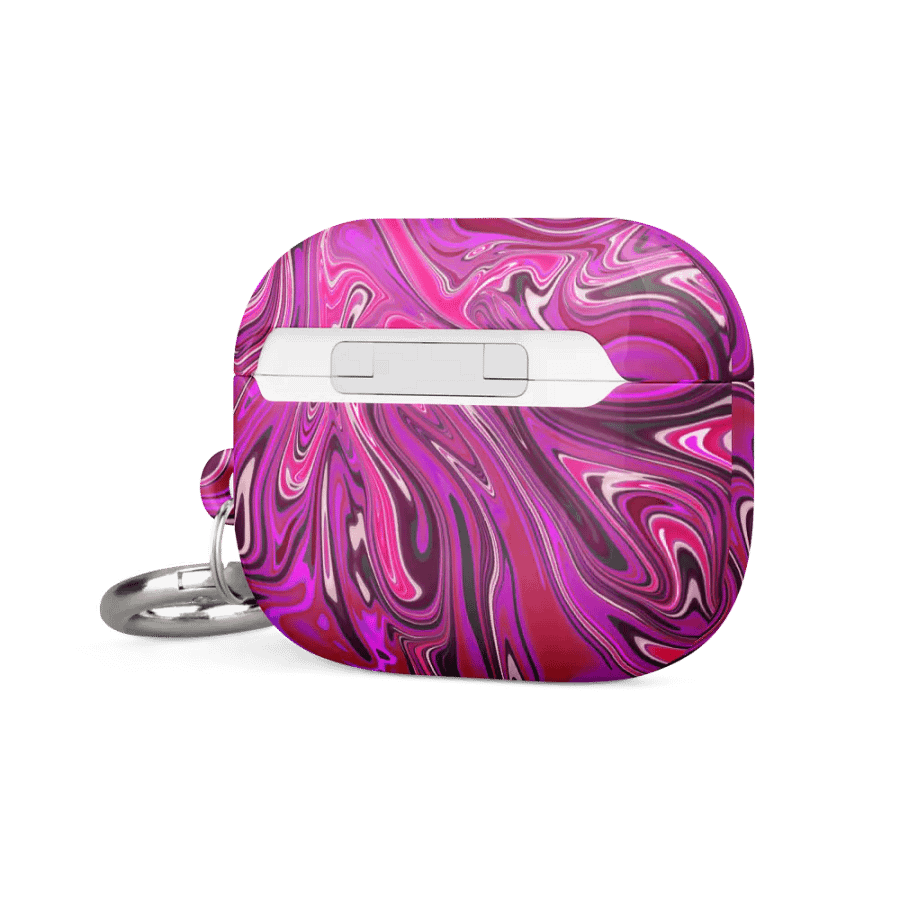 Case for AirPods® - Pink and Purple Digital Fluid Art product image (4)