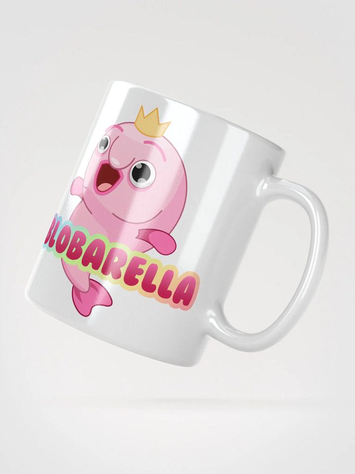 Blobarella White Logo Mug product image (4)