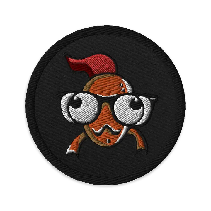 FEESH Logo Circle Patch [black border] product image (1)