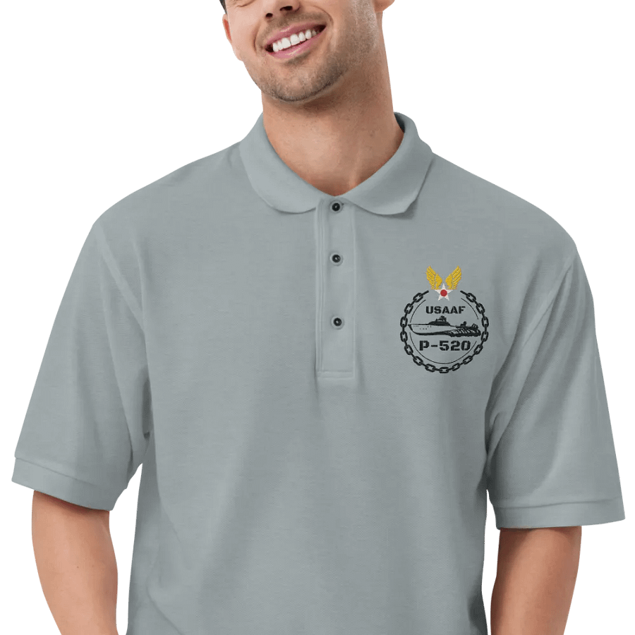 Polo Shirt with Black USAAF P-520 Embroidered Logo product image (24)