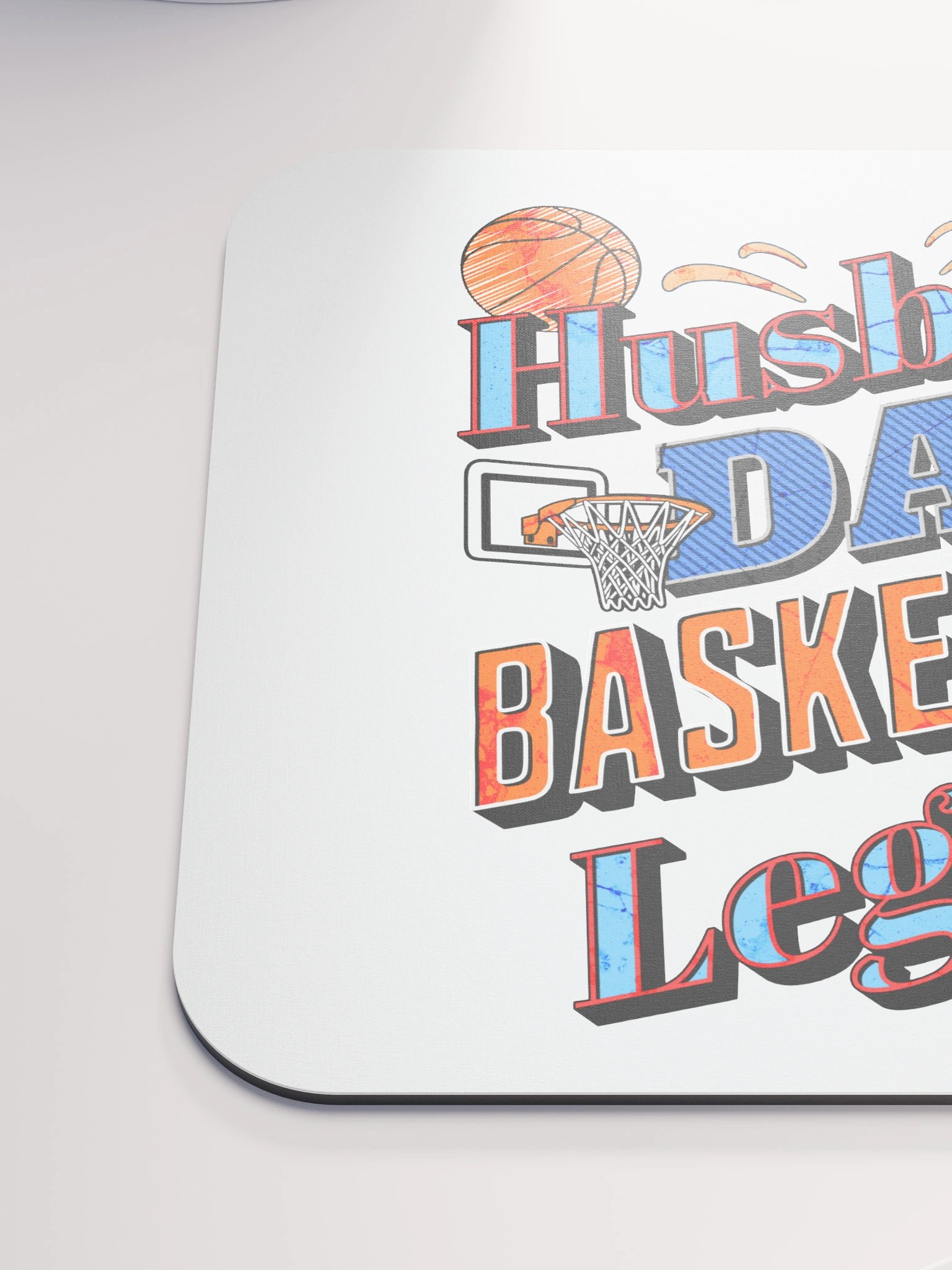 Husband Dad Basketball Legend Mouse Pad product image (6)