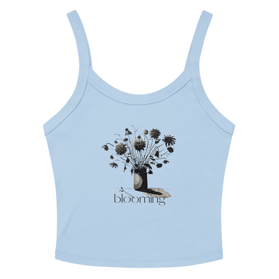 'blooming' women's micro-rib tank top product image (2)