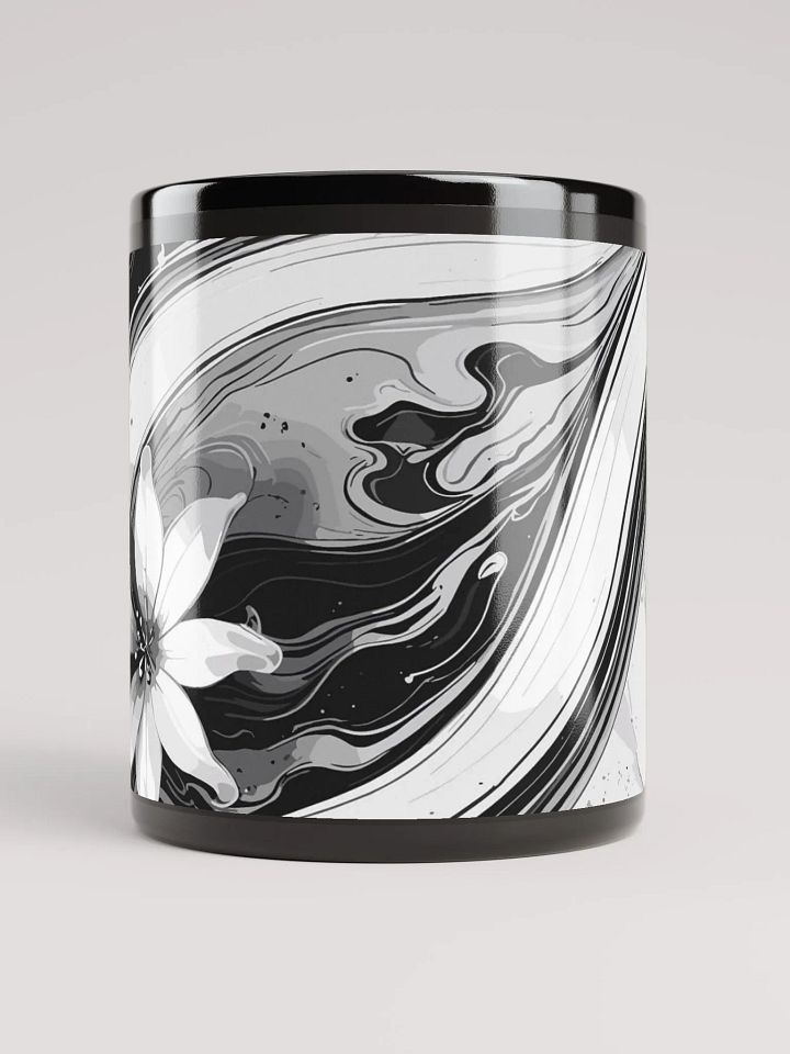 Swirling Monochrome Blossom Mug product image (2)