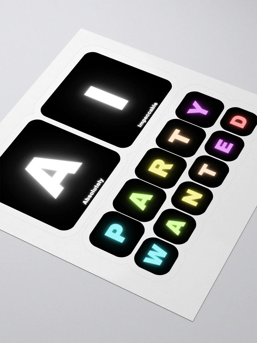 Absolutely Impeccable Party Wanted Stickers product image (3)