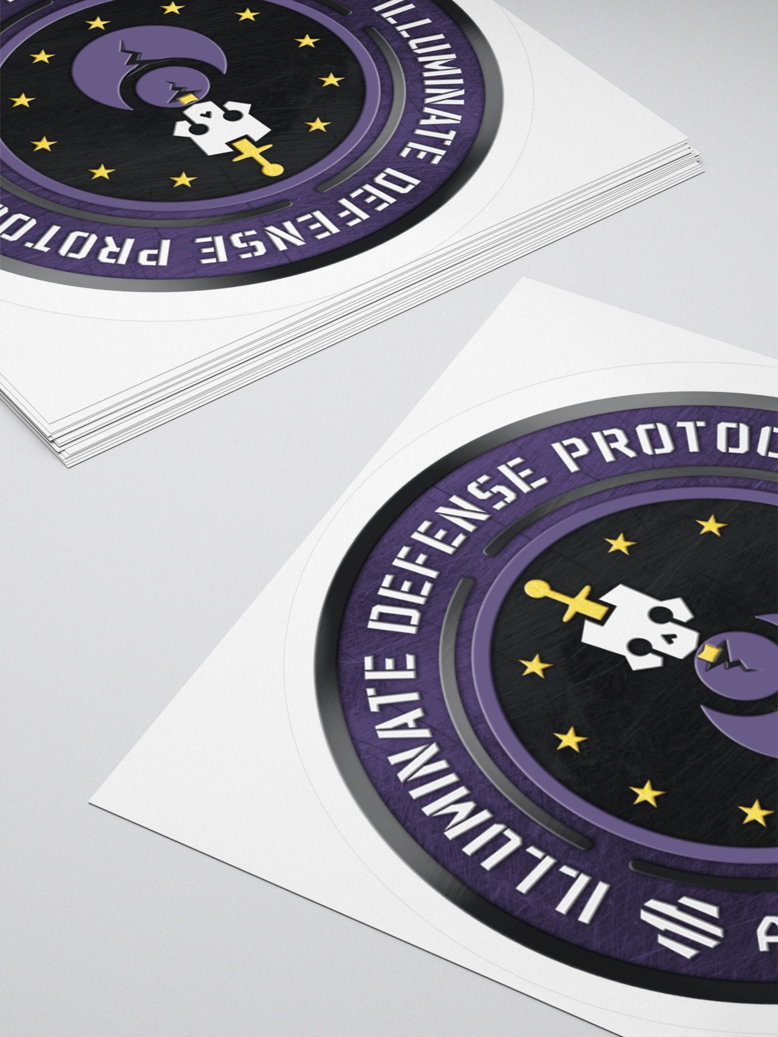 Illuminate Defense Protocol Metallic Sticker product image (11)