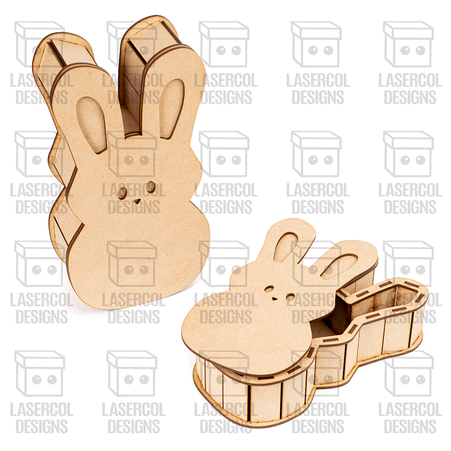 Easter Bunny Shaped Boxes Set 1 - Laser Cut Files product image (4)