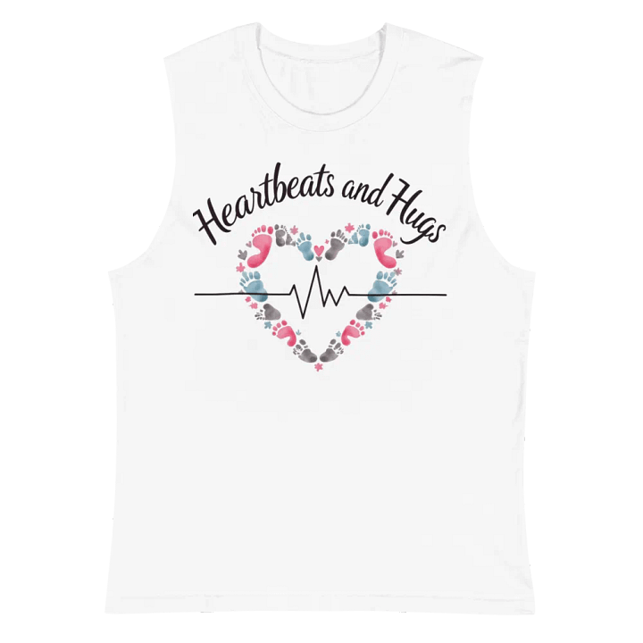 Ekg, Heartbeat and Hug Muscle Tank product image (2)