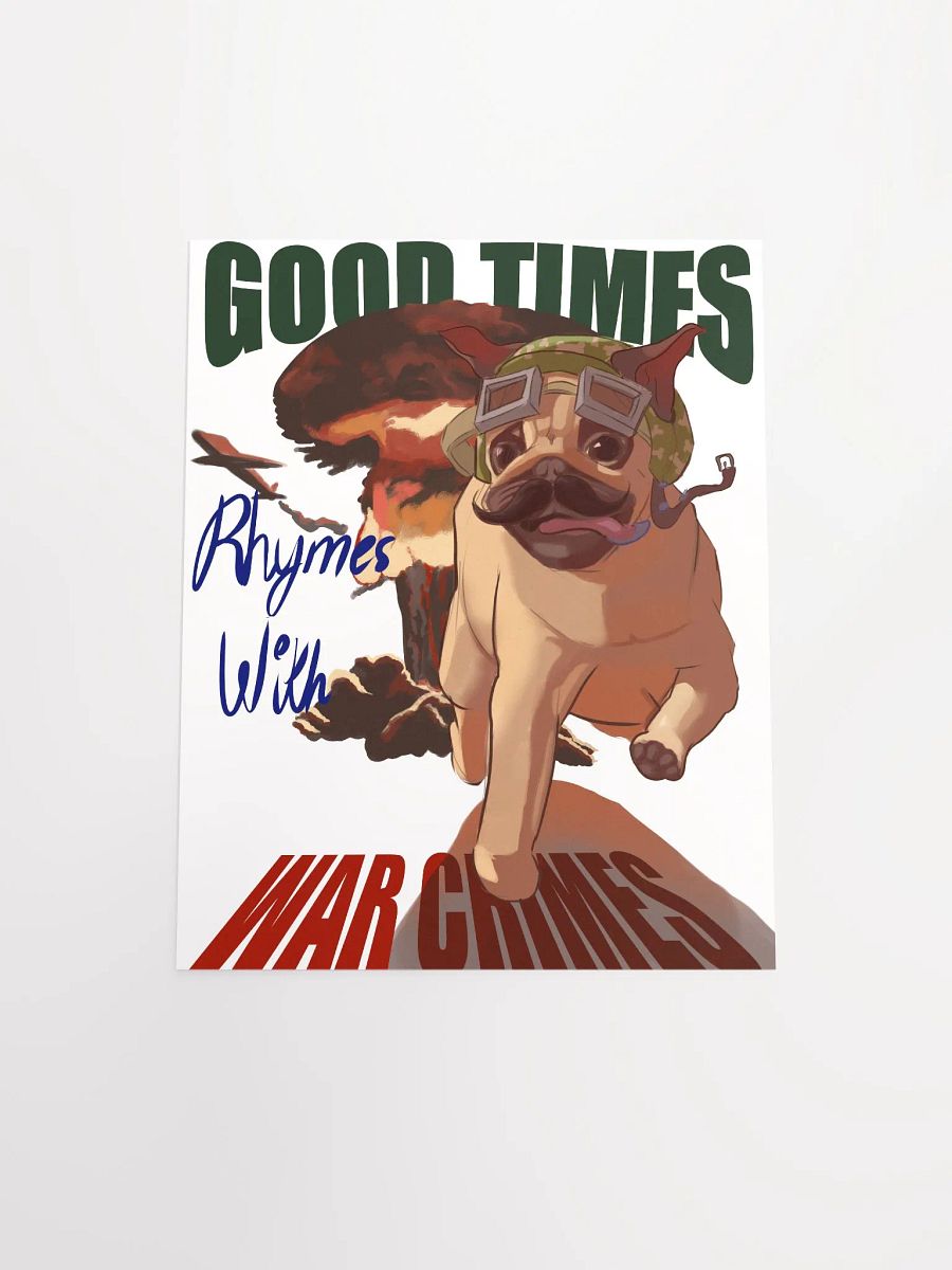 Good Times Rhymes With Warcrimes - Wall Poster product image (8)