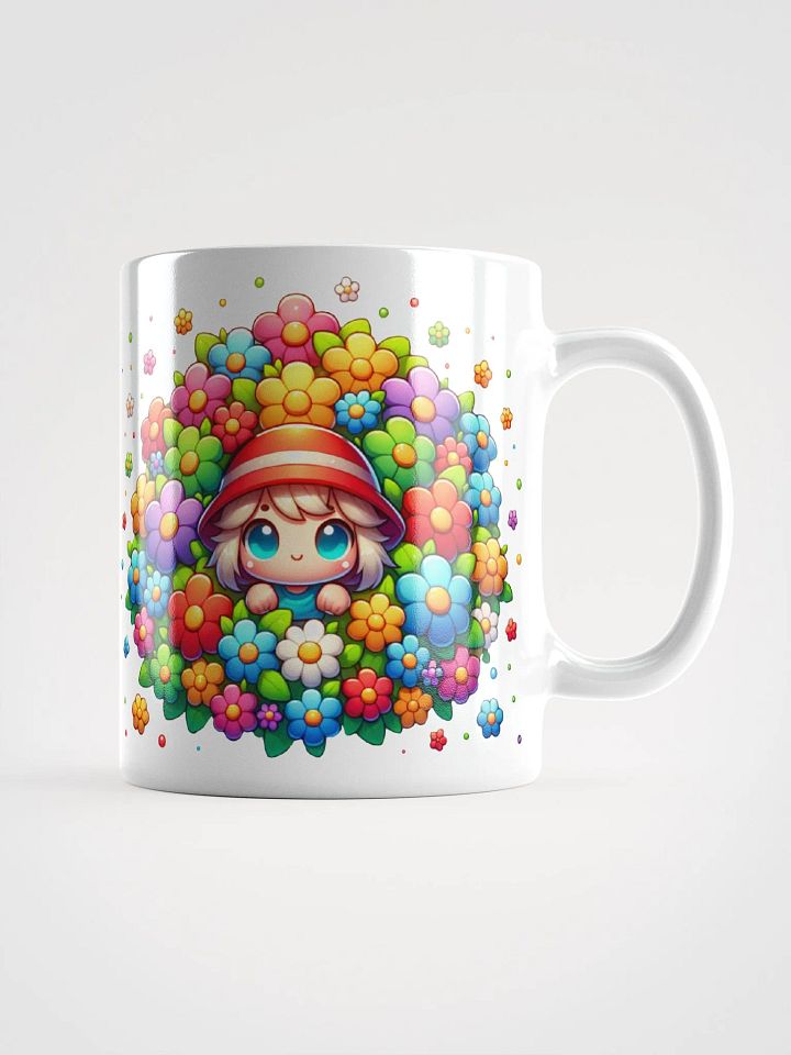 Cute Flower Girl Ceramic Mug product image (2)