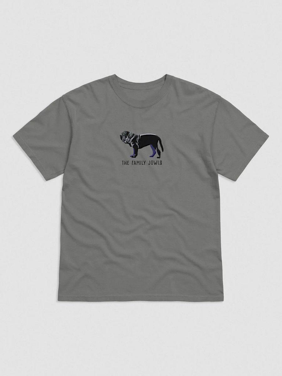 The Family Jowls T-Shirt(Embroidered) of a Neapolitan Mastiff(Black) product image (4)