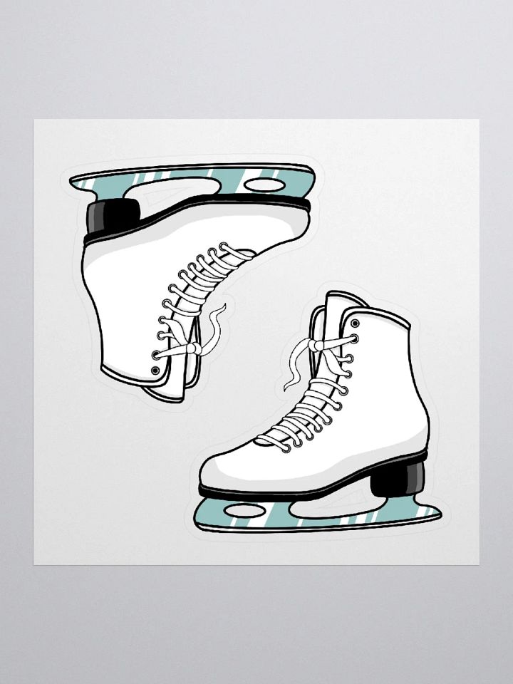 White Ice Skates Sticker Set product image (2)