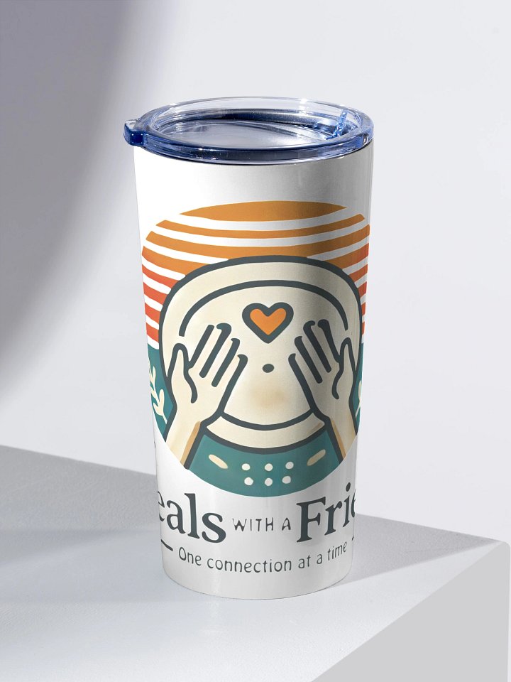 20oz Warming Hearts, One Sip at a Time Stainless Steel Tumbler product image (2)
