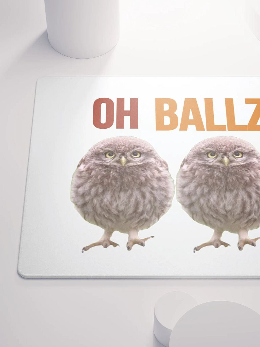 Oh Ballz Gaming Mouse Pad (White) product image (6)