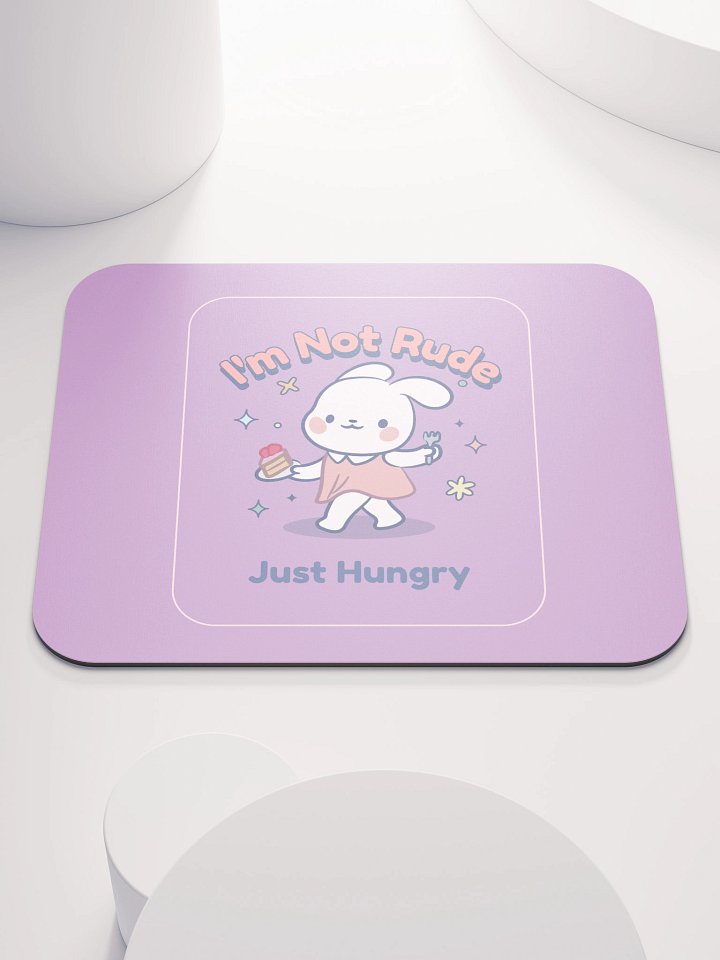 Hungry Bunny Mouse Pad product image (1)