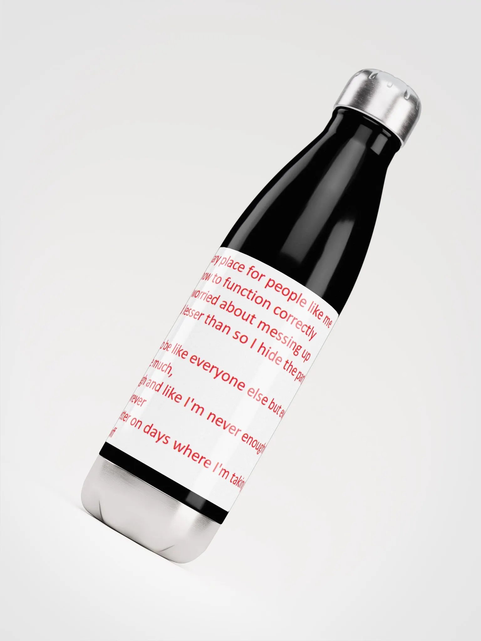 Mask Off Lyrics Water Bottle product image (4)