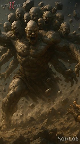 💥 Mountains fly, earth shakes! The Hecatoncheires unleash chaos on the Titans. Can Cronus hold the line? The Titanomachy erup...