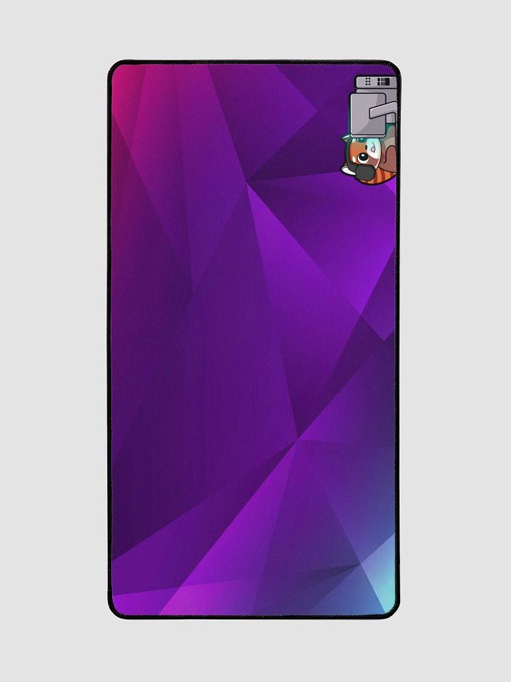 Gaming Bear Desk Mat (Purple Abstract) - 15.5' x 31.5' product image (2)