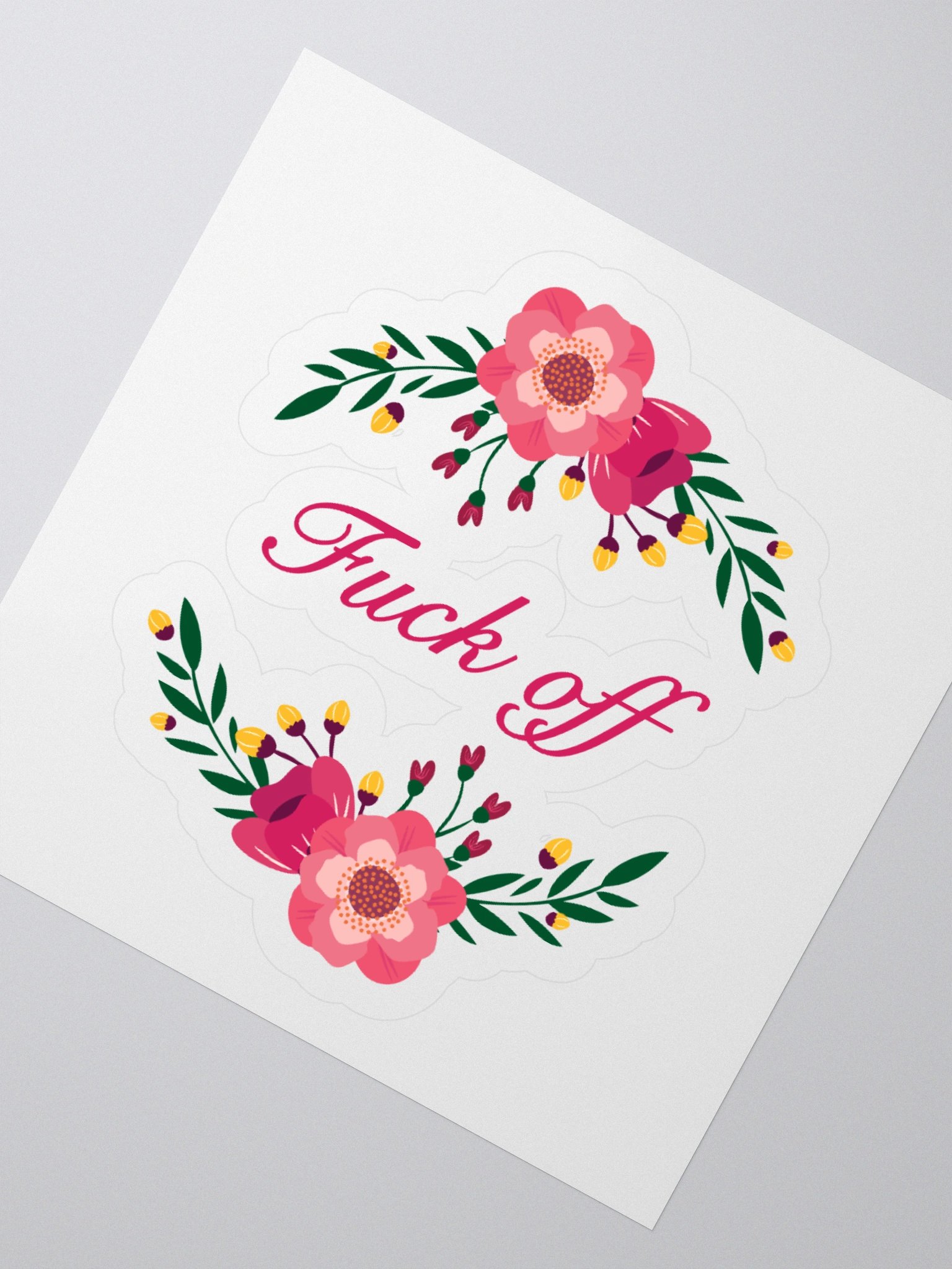 F Off Kiss Cut Sticker product image (6)